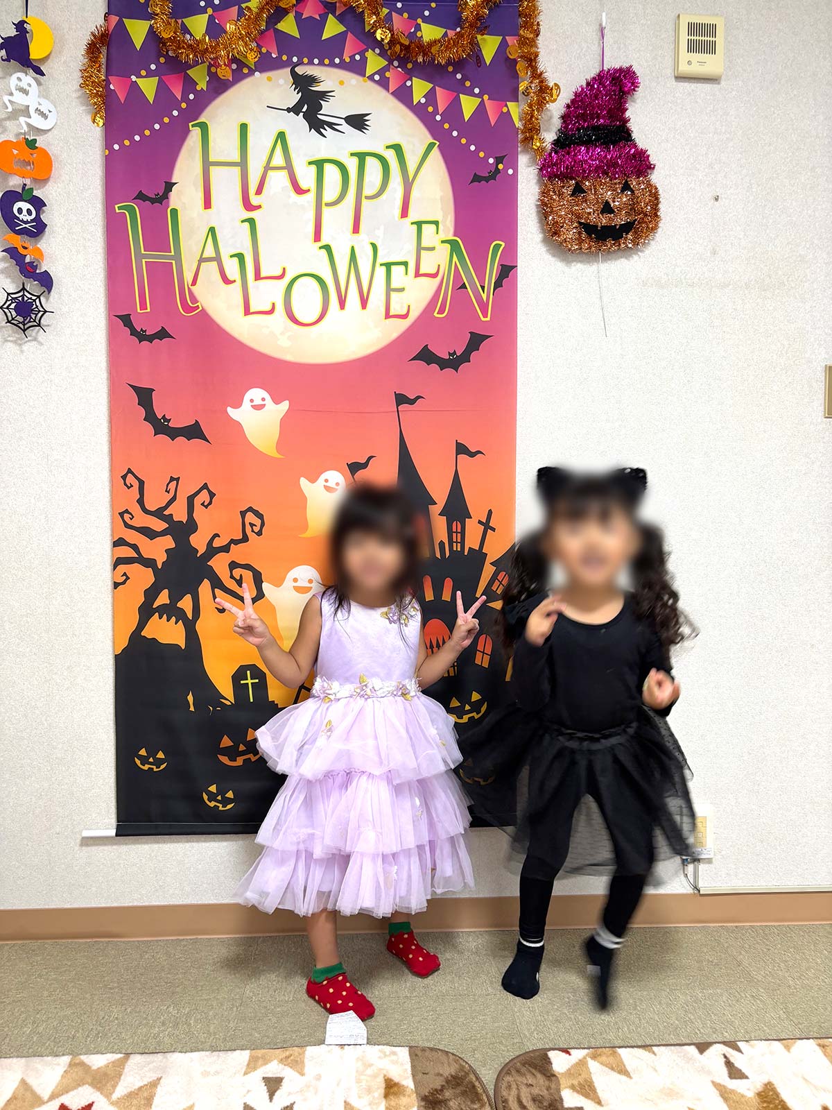 ハロウィンパーティー2025年（4歳グループでお母様と一緒に参加）